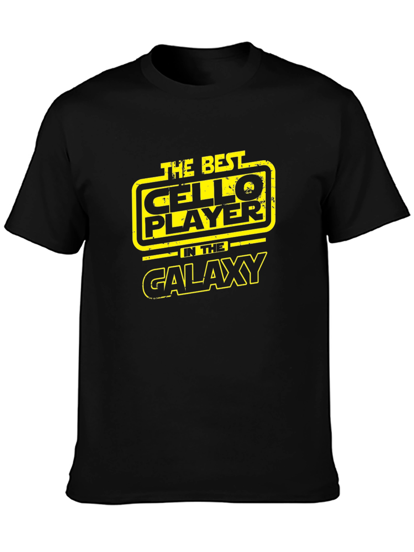Camiseta Negra The Best Cello Player in the Galaxy