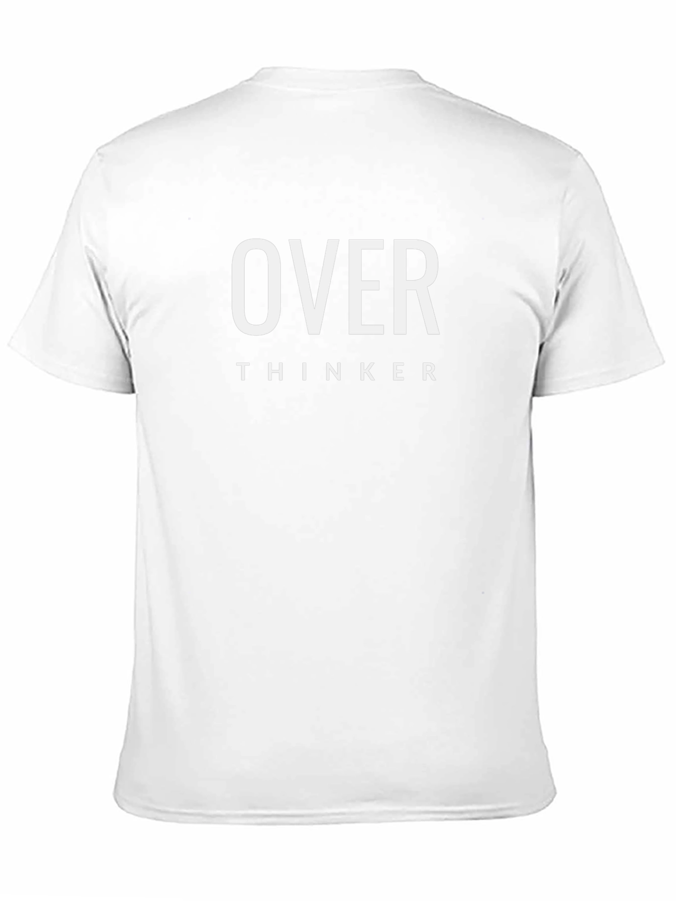 Camiseta Negra Overthinker Hombre