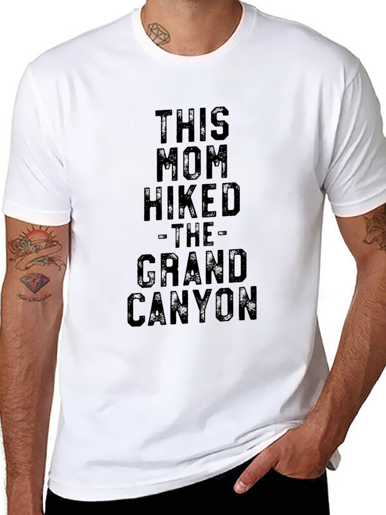 Camiseta Negra This Mom Hiked The Grand Canyon