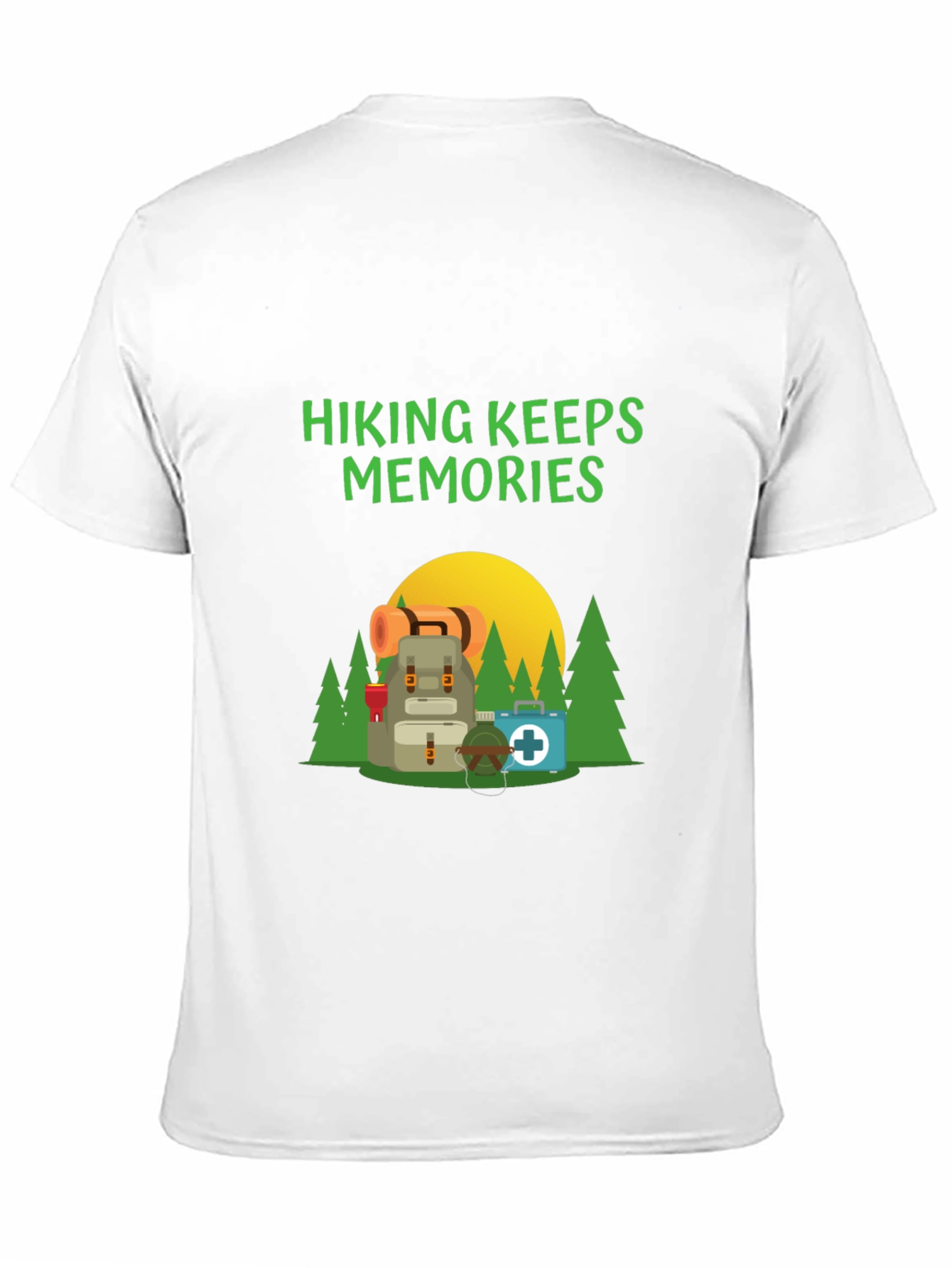 Camiseta Negra Hiking Keeps Memories