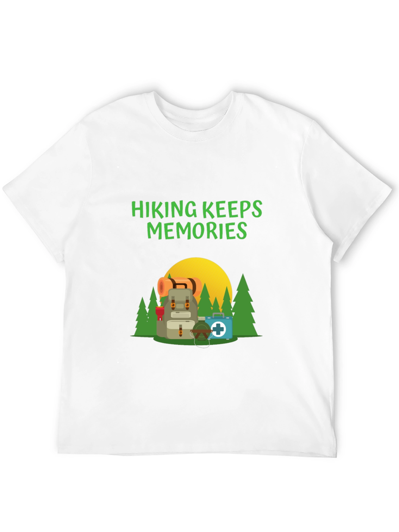 Camiseta Negra Hiking Keeps Memories