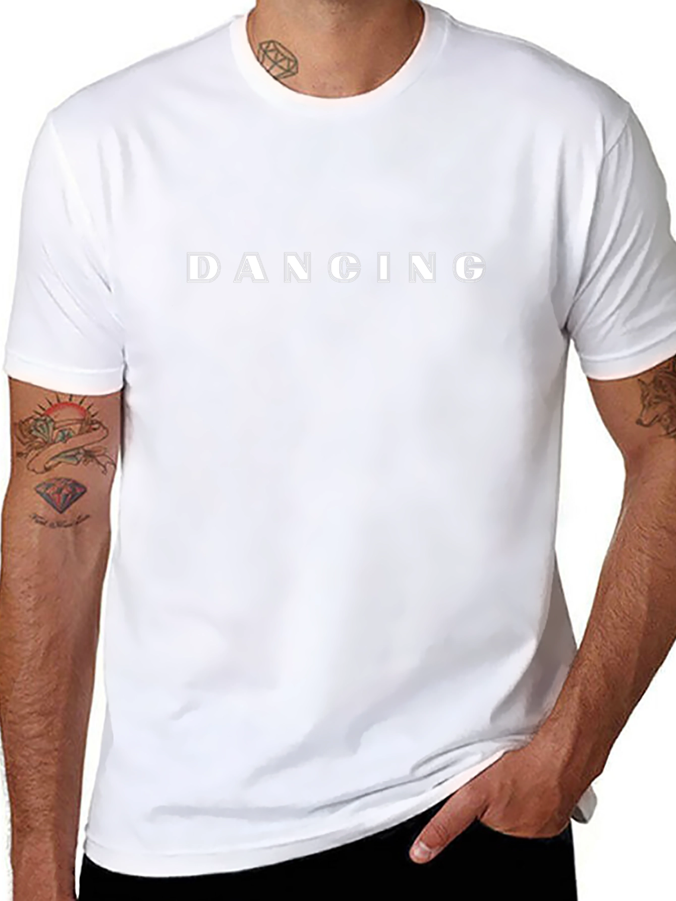 Camiseta Negra Dancing para Hombre