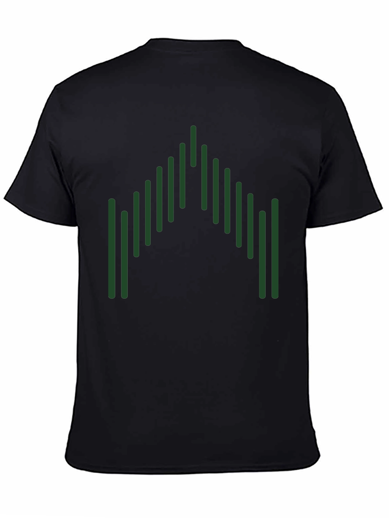 Camiseta Negra con Diseño Gráfico Abstracto
