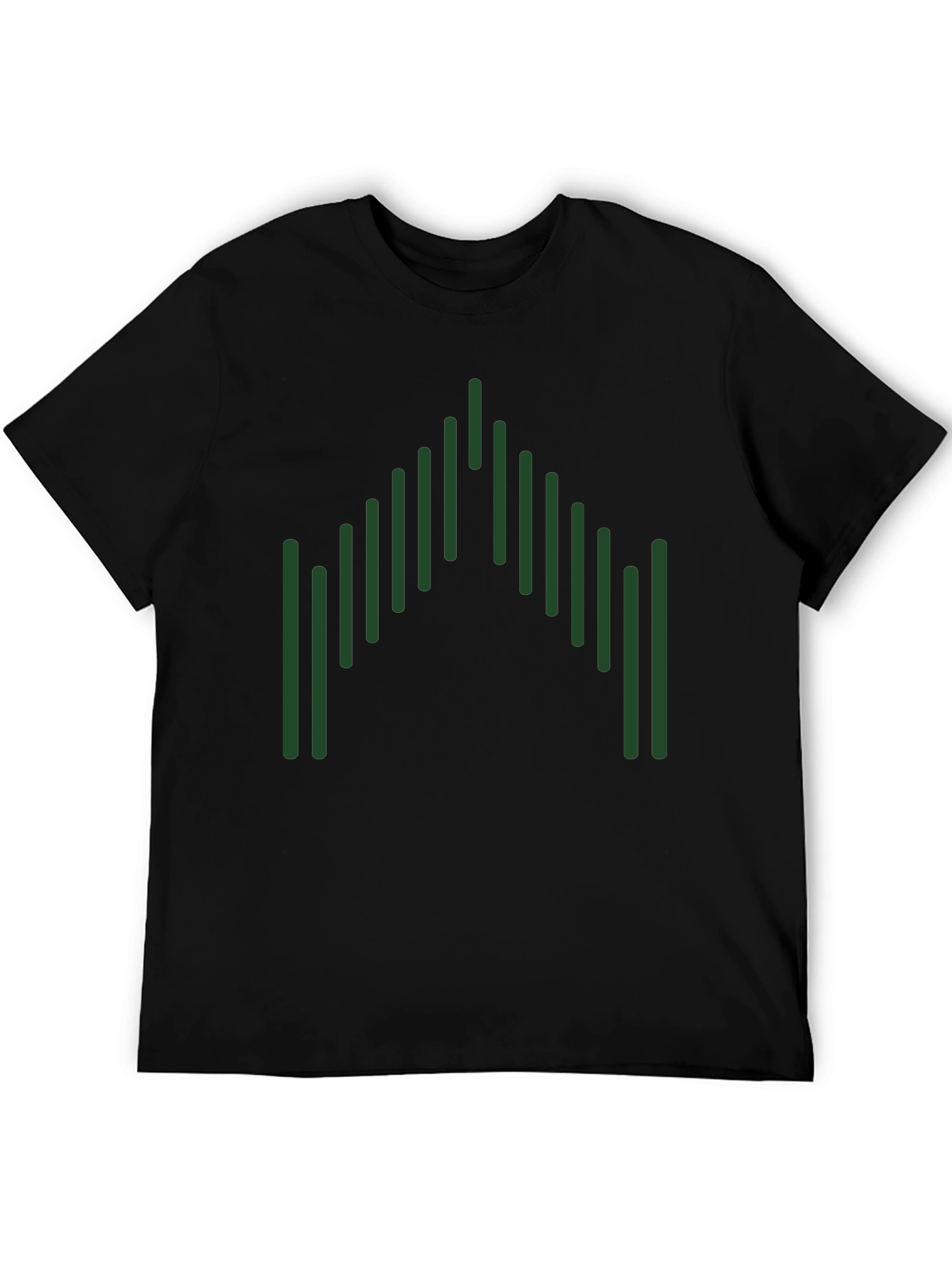 Camiseta Negra con Diseño Gráfico Abstracto
