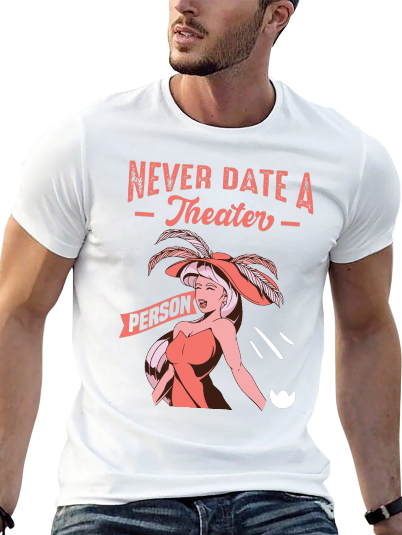 Camiseta Negra: Nunca Salgas con Gente de Teatro