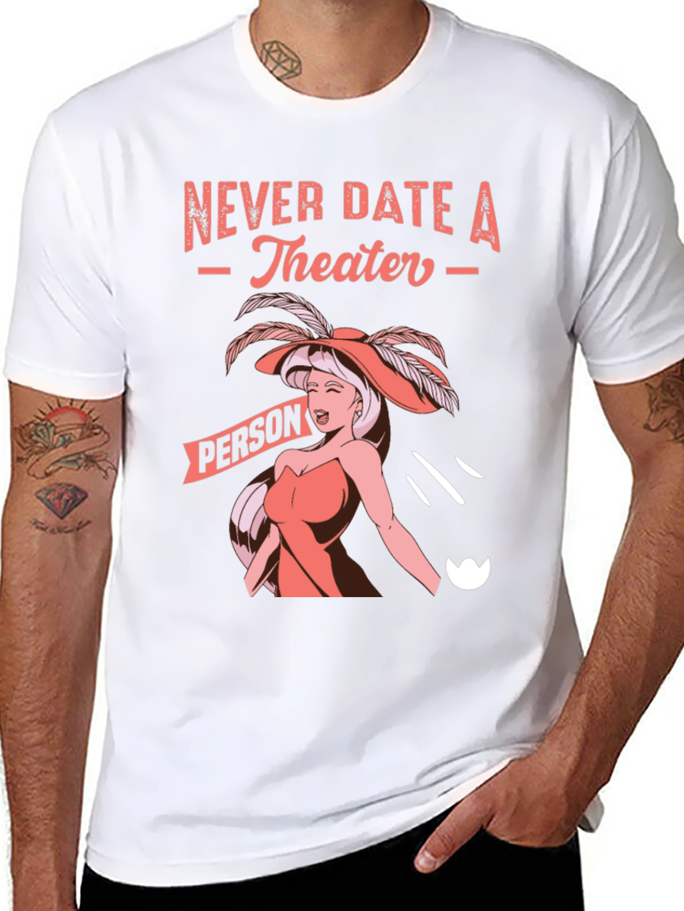 Camiseta Negra: Nunca Salgas con Gente de Teatro