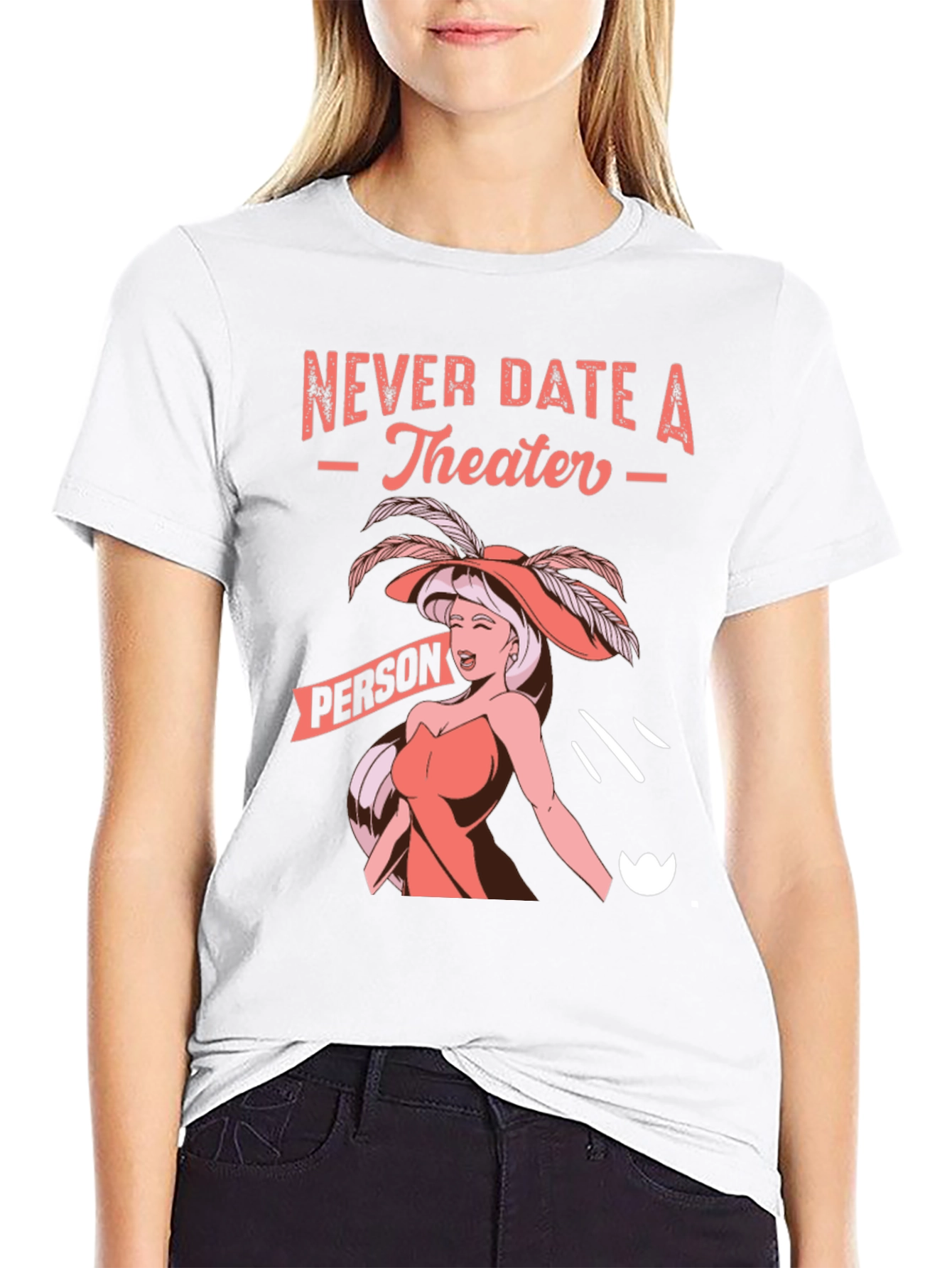 Camiseta Negra: Nunca Salgas con Gente de Teatro