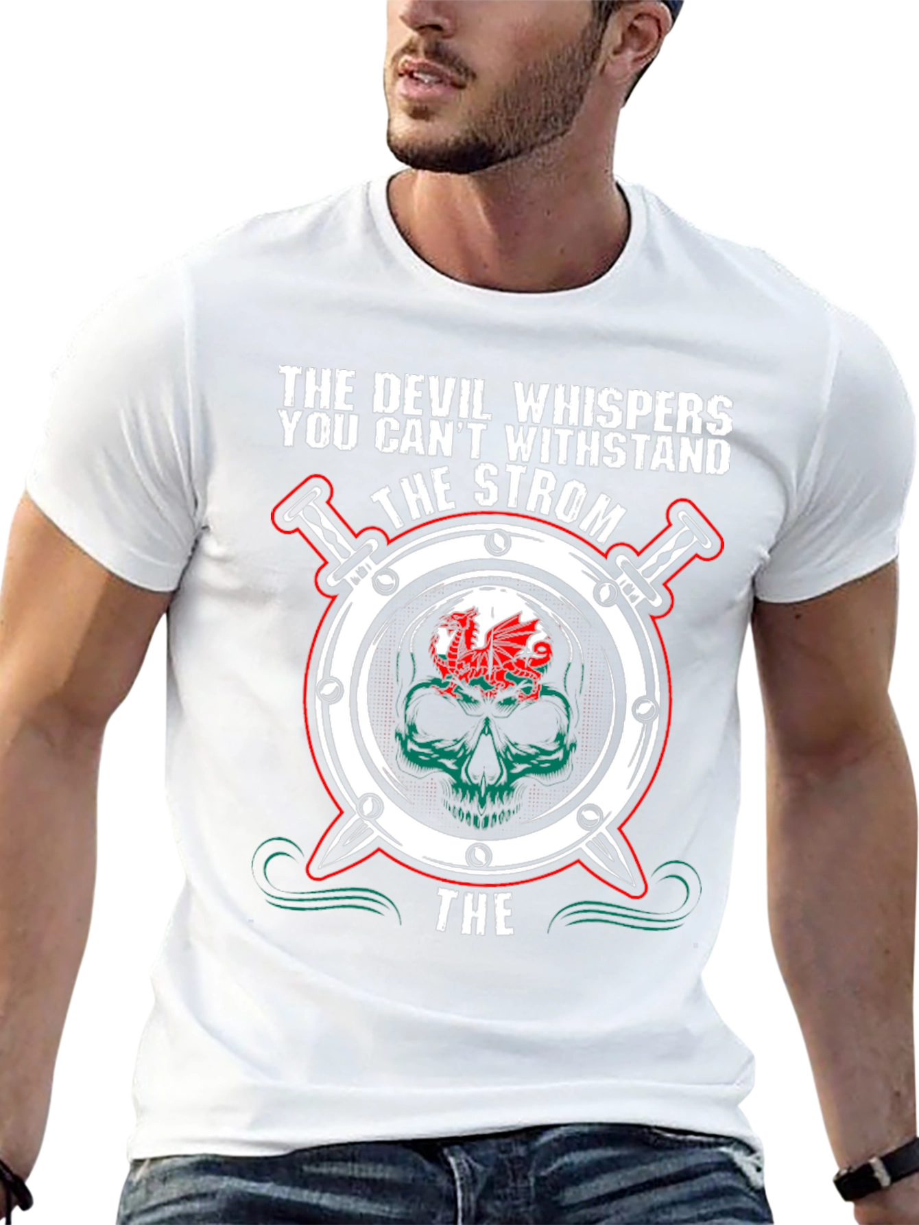 Camiseta Negra: El Diablo Whispers - Diseño Único