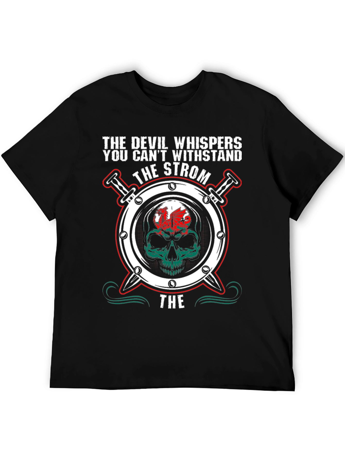 Camiseta Negra: El Diablo Whispers - Diseño Único