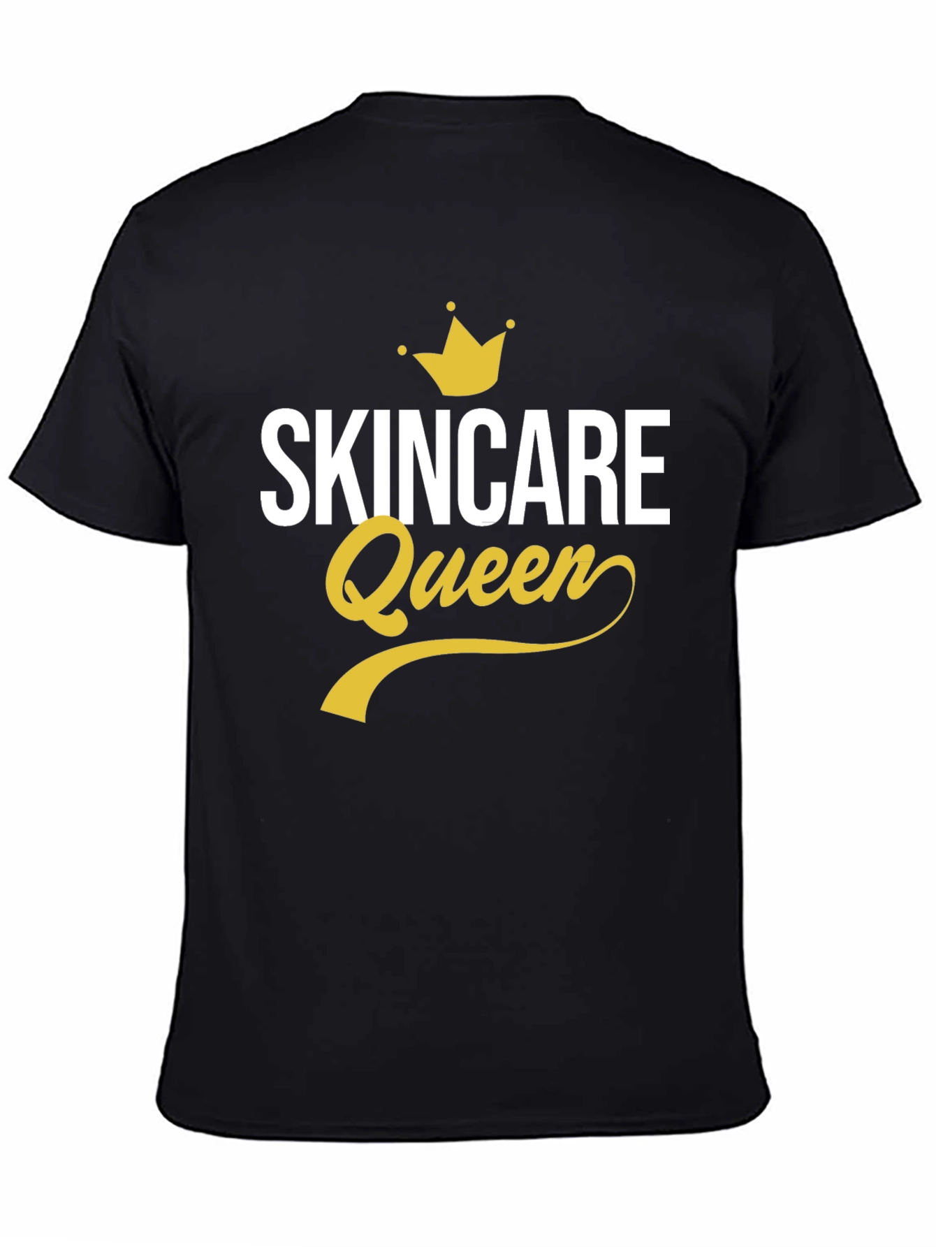 Camiseta Negra Skincare Queen - Moda y Belleza