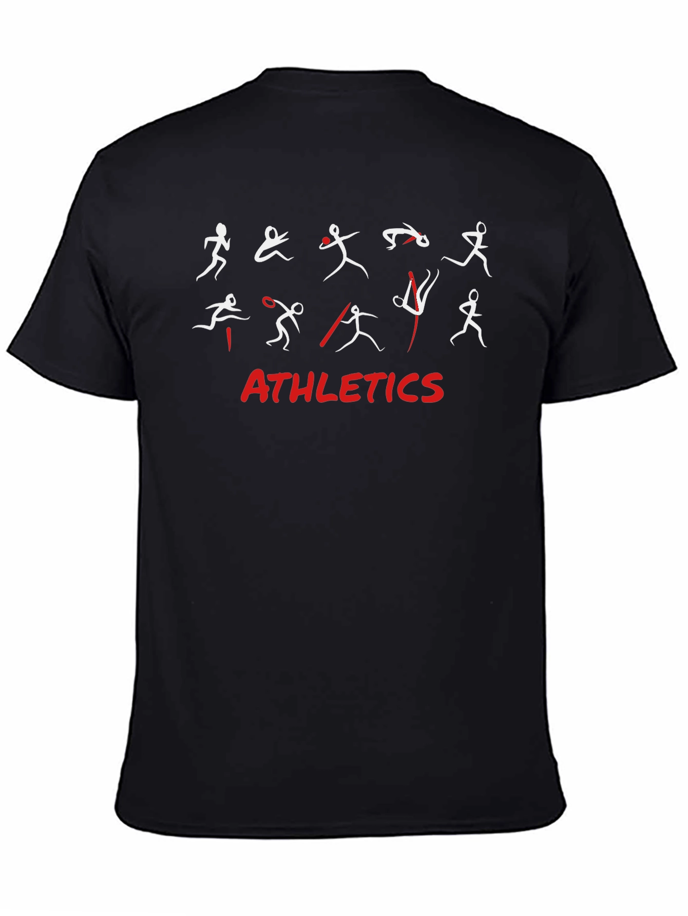 Camiseta Negra Deportiva Athletics