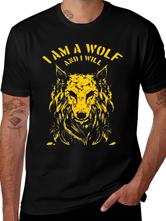 Camiseta Negra Soy un Lobo