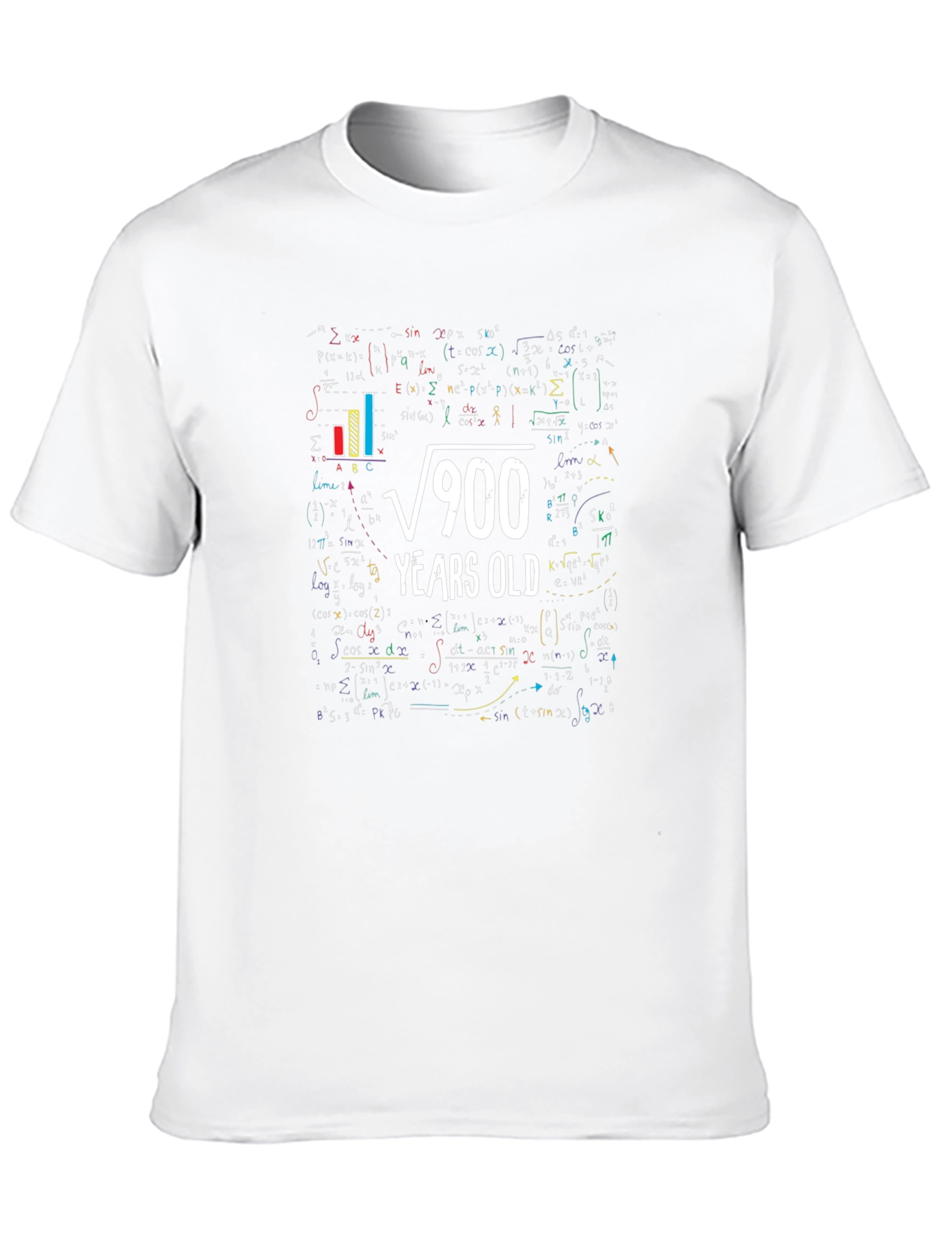 Camiseta Negra Raíz Cuadrada 900 Años para Hombre