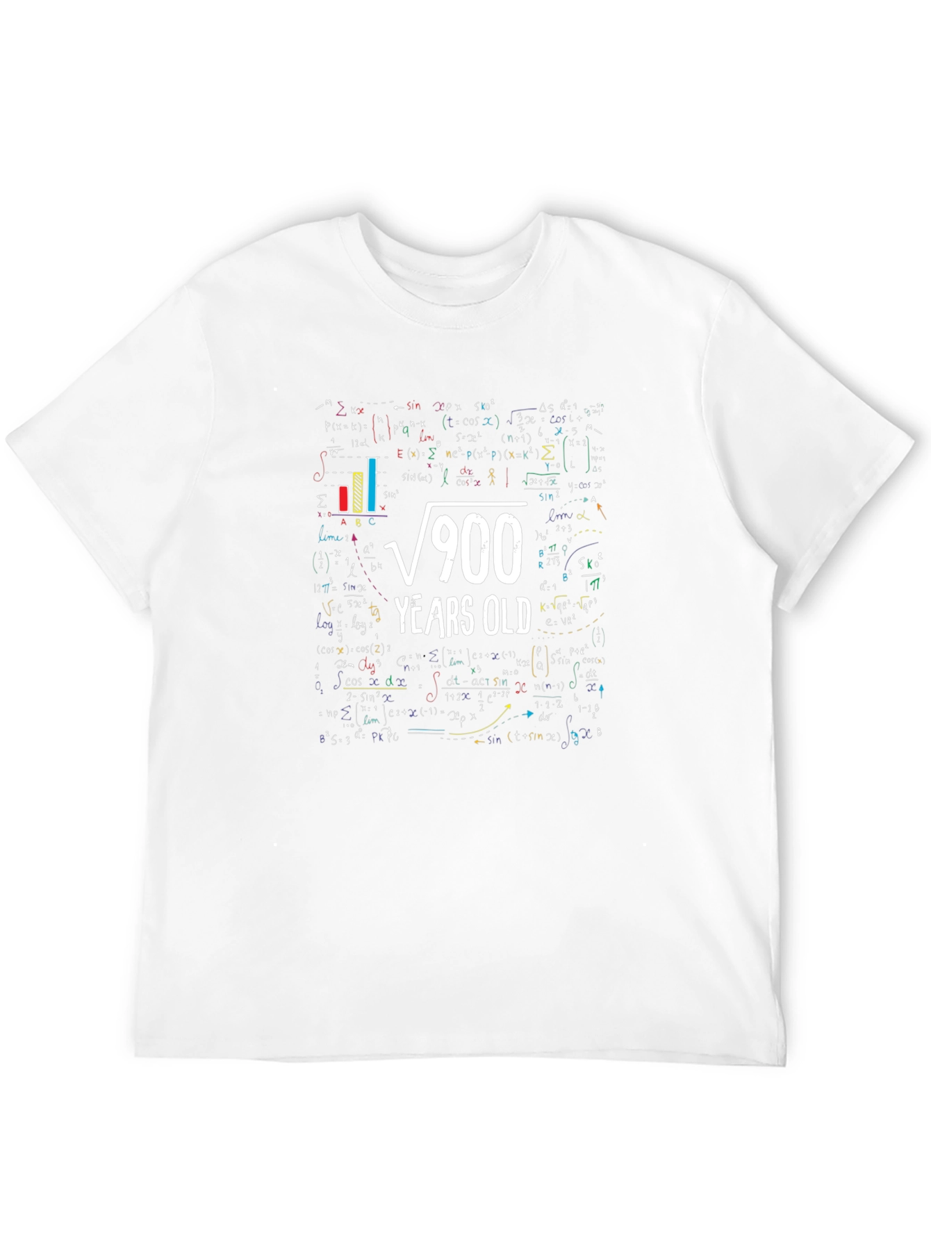 Camiseta Negra Raíz Cuadrada 900 Años para Hombre