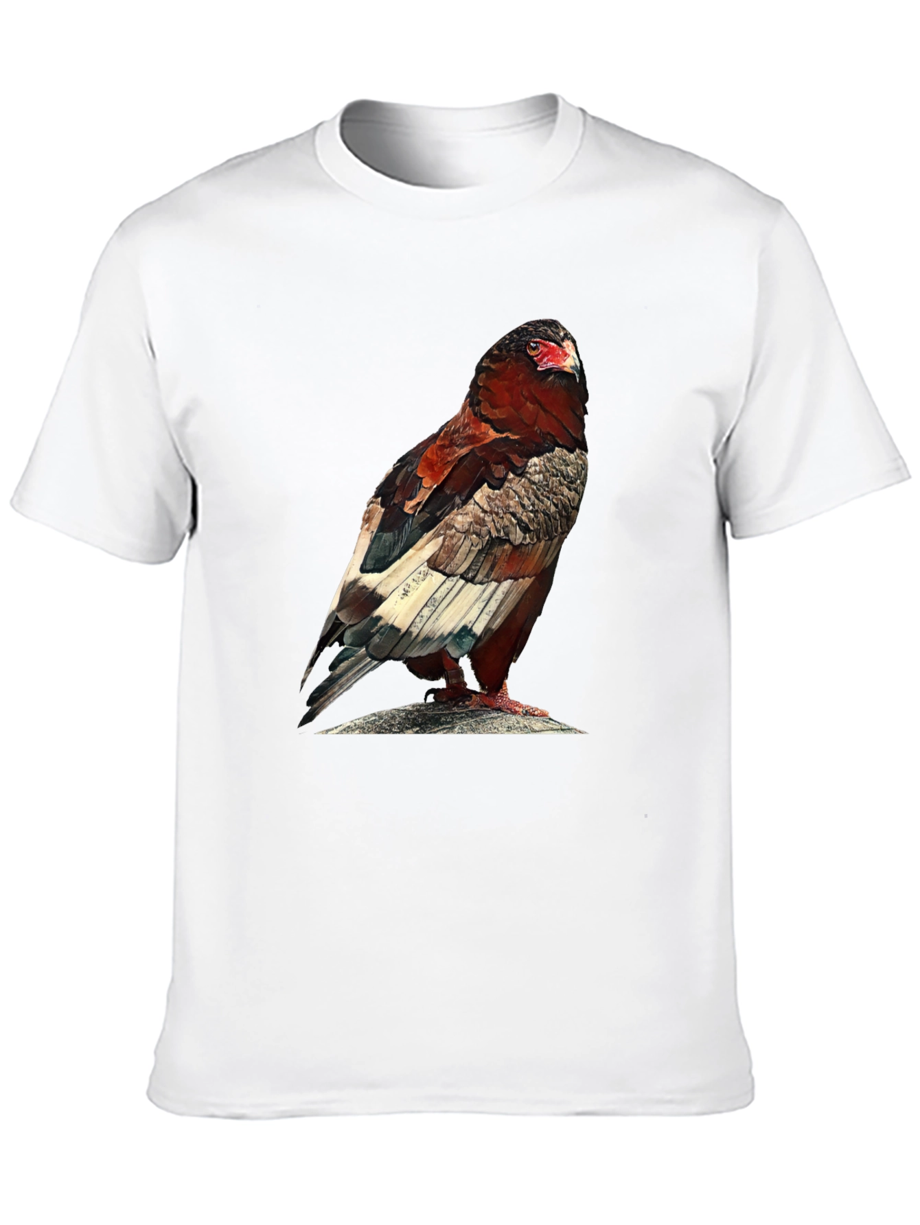 Camiseta Negra con Estampado de Águila