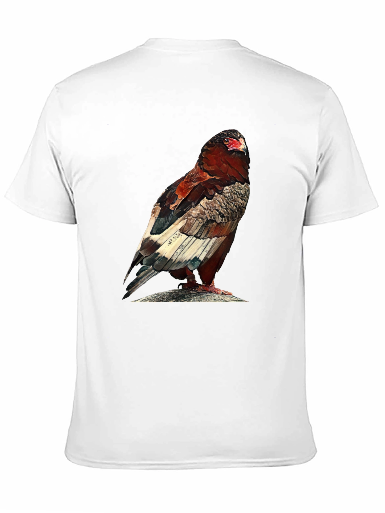 Camiseta Negra con Estampado de Águila