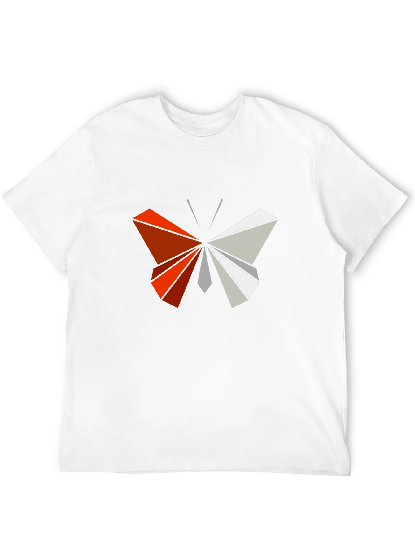 Camiseta Negra con Mariposa Geométrica