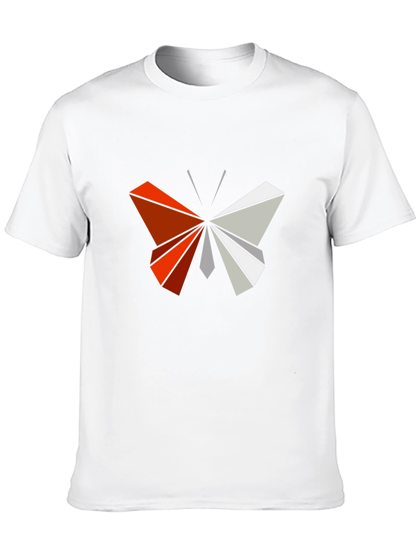 Camiseta Negra con Mariposa Geométrica