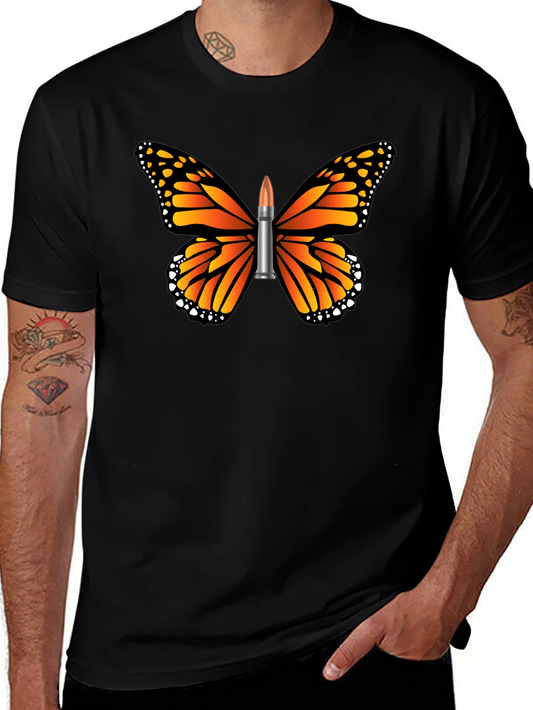 Camiseta Hombre Mariposa Bala - Estilo Único