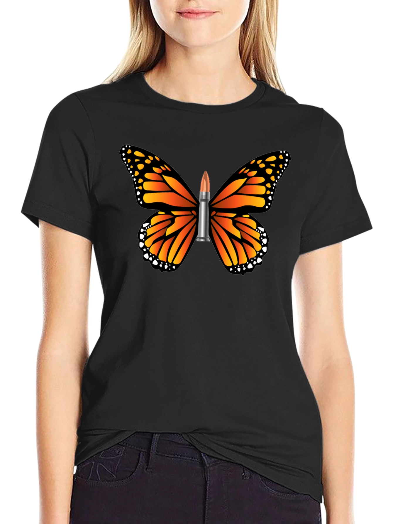Camiseta Hombre Mariposa Bala - Estilo Único