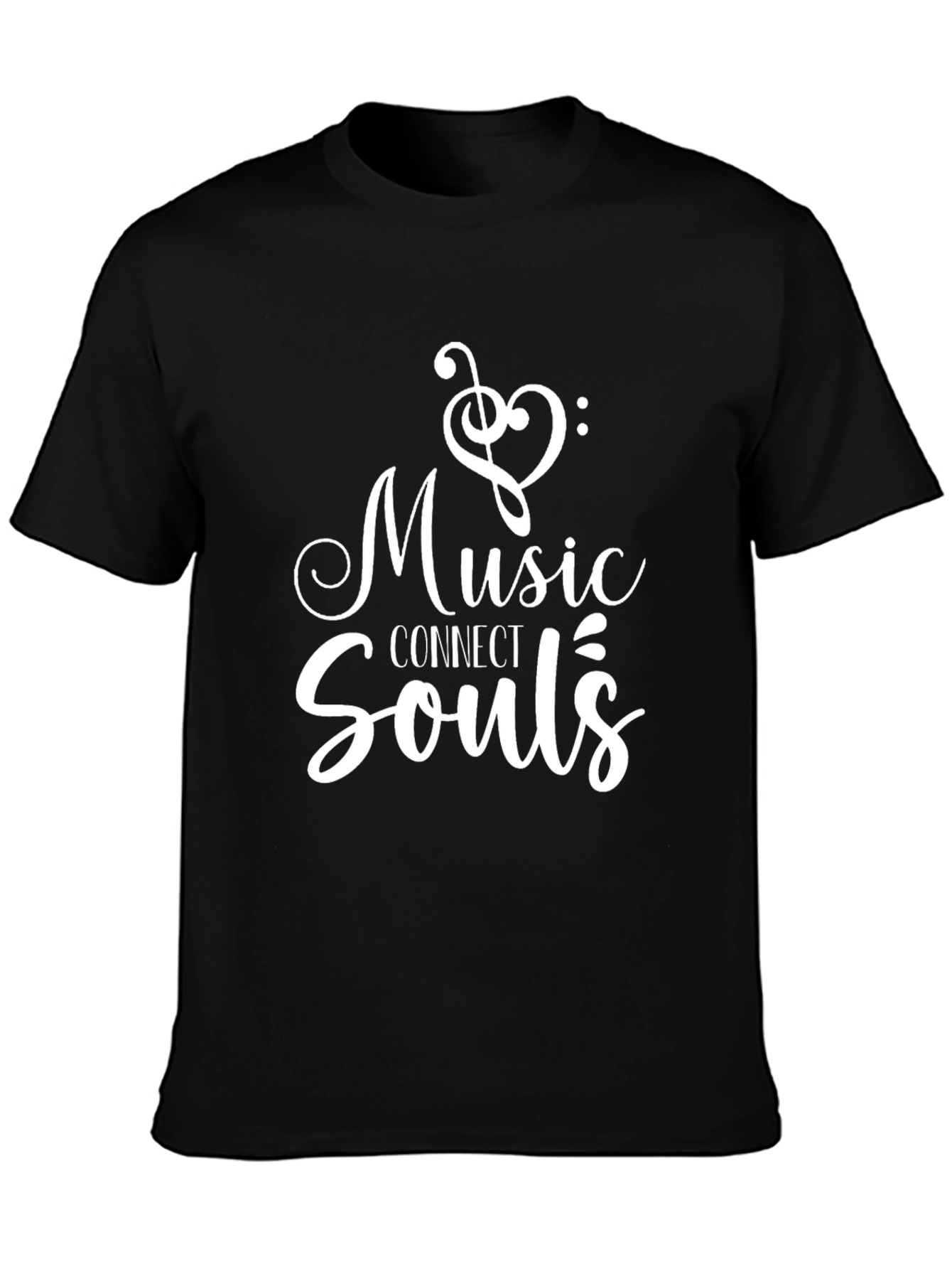 Camiseta Negra Music Connect Souls