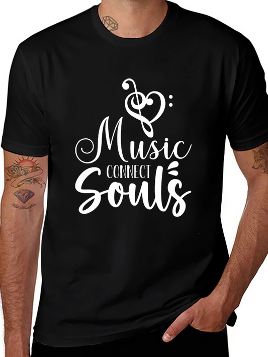 Camiseta Negra Music Connect Souls