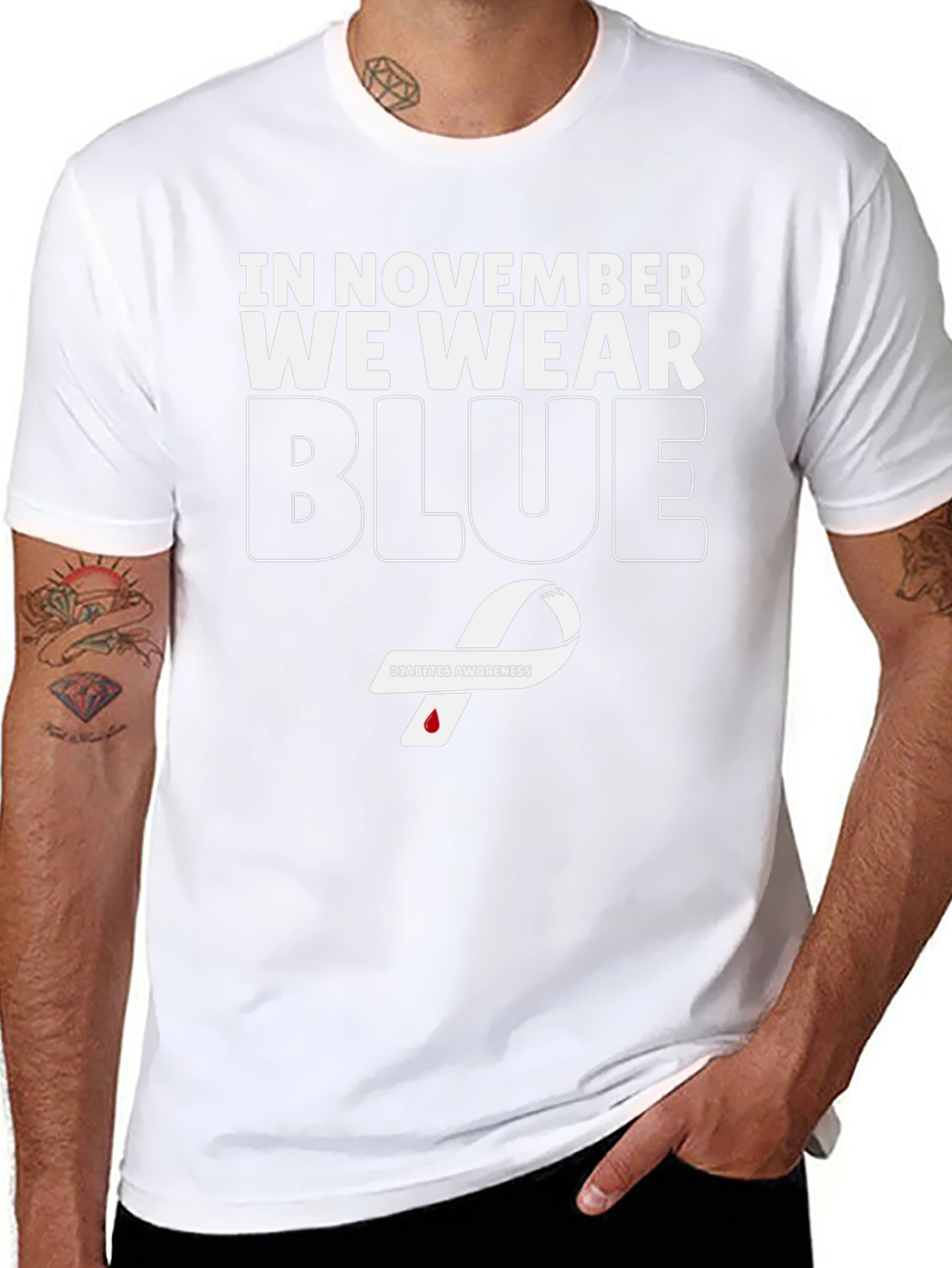Camiseta Concientización Diabetes - Noviembre Azul