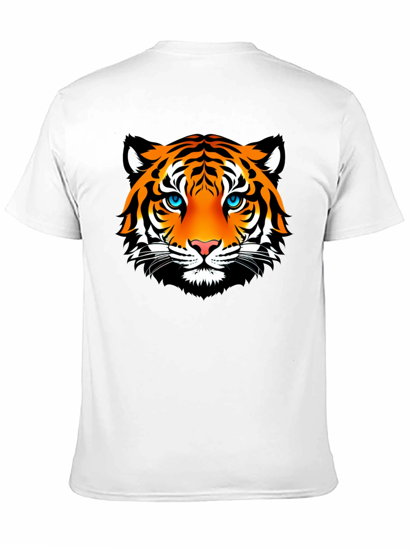 Camiseta Negra con Estampado de Tigre