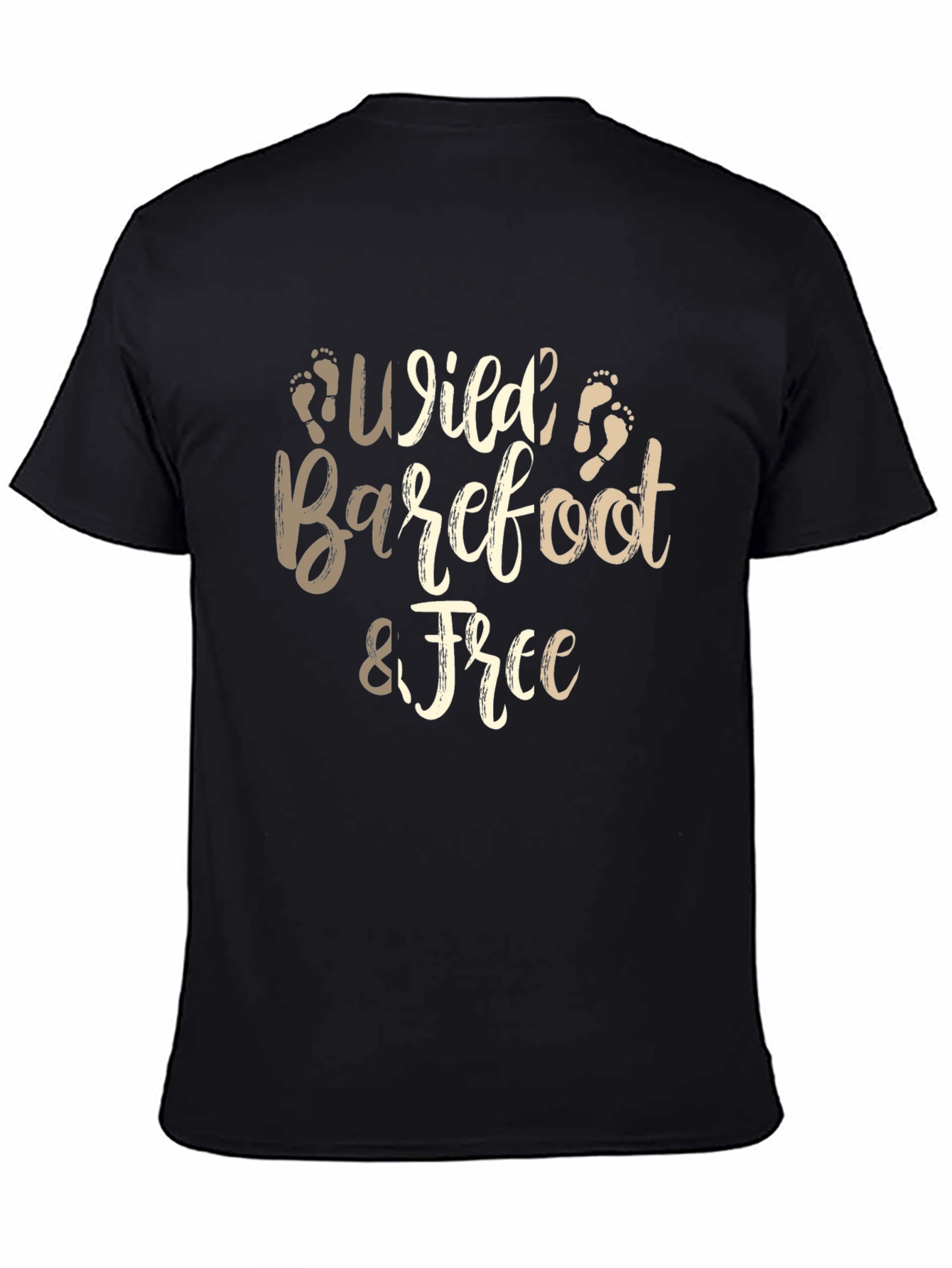 Camiseta Negra Wild Barefoot & Free