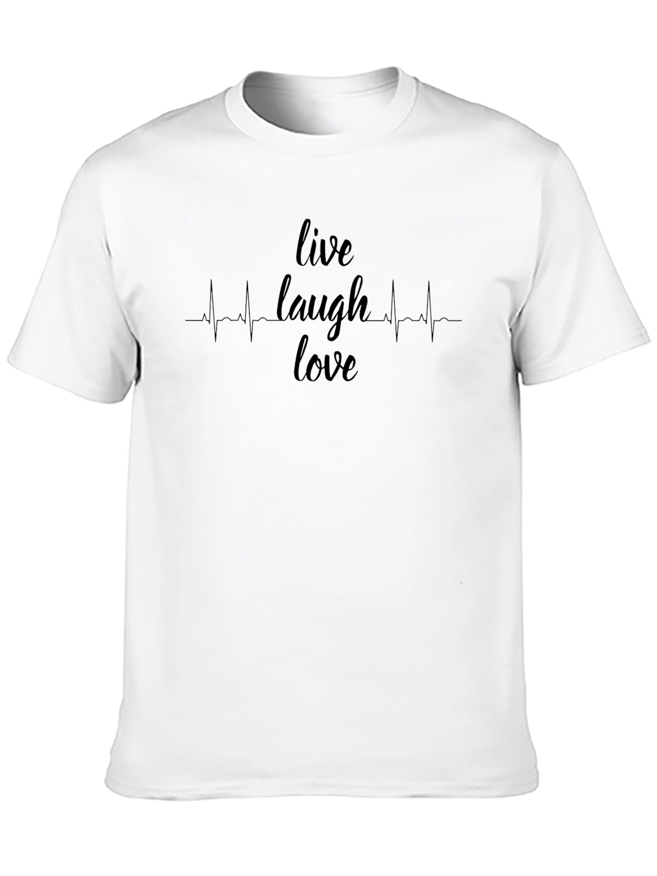 Camiseta Negra Hombre - Vive Rie Ama