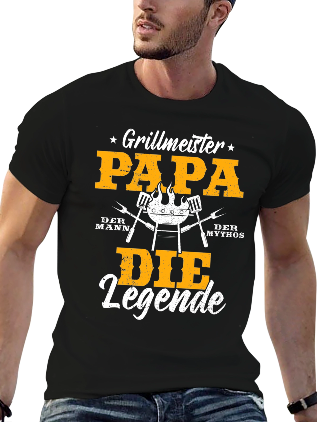 Camiseta Grillmeister Papa Die Legende