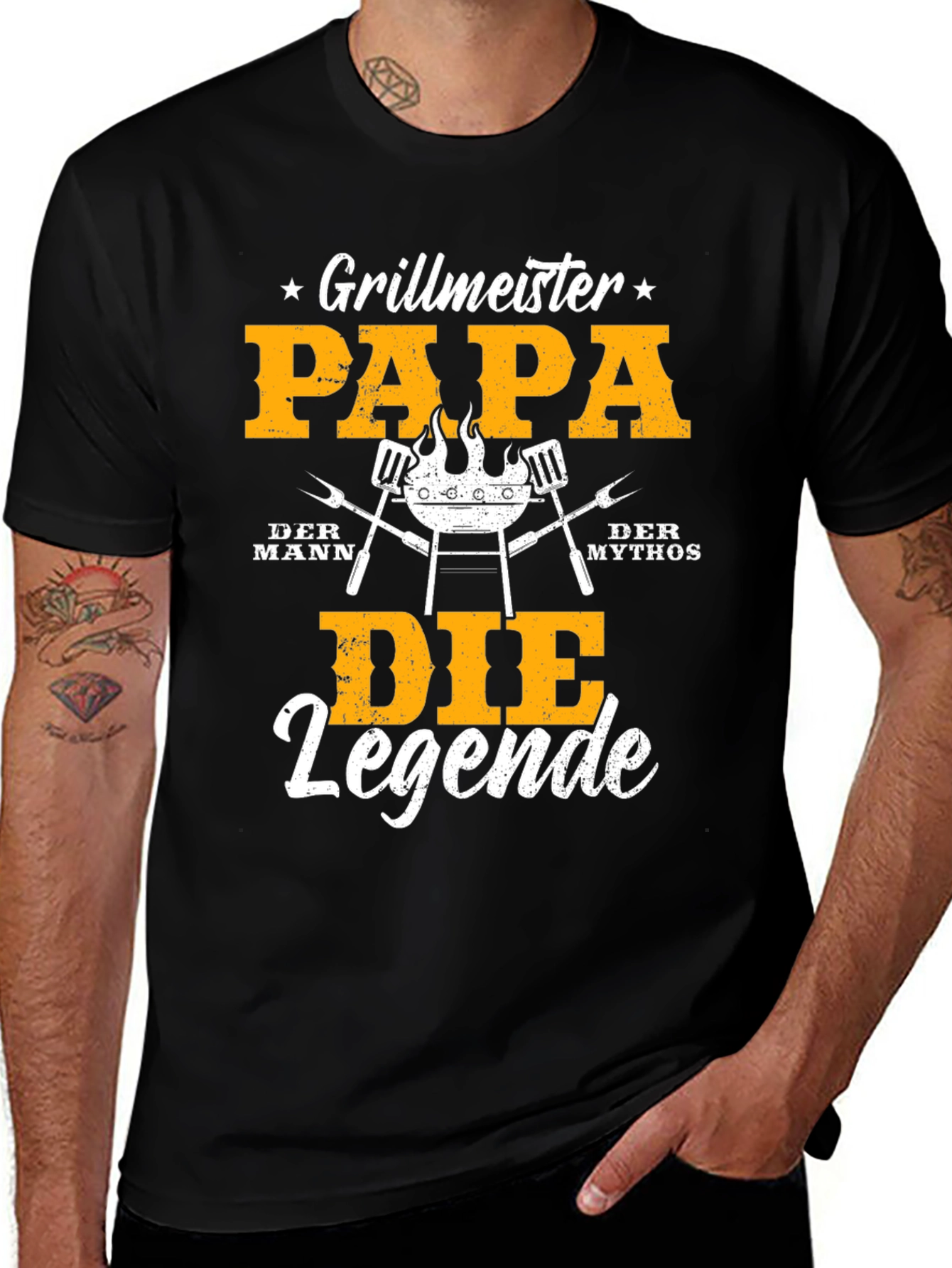 Camiseta Grillmeister Papa Die Legende