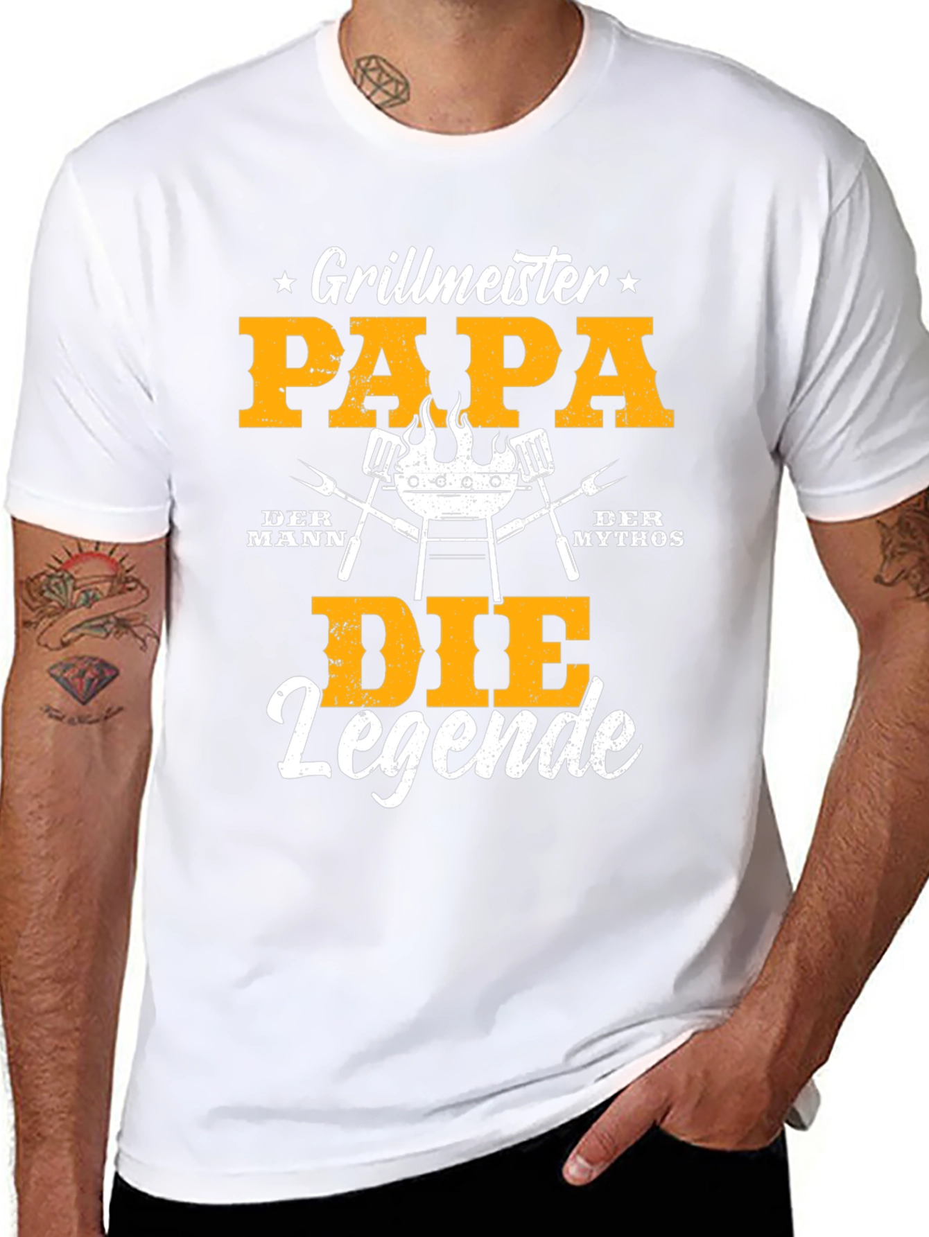 Camiseta Grillmeister Papa Die Legende