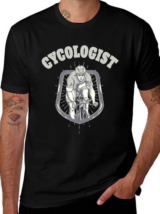 Camiseta Ciclista Cycologist Negra para Hombre