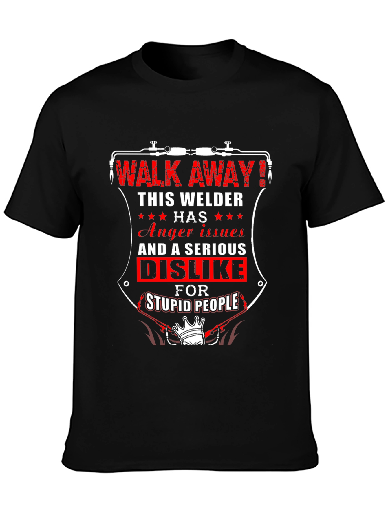 Camiseta Negra: Welder Anger Issues