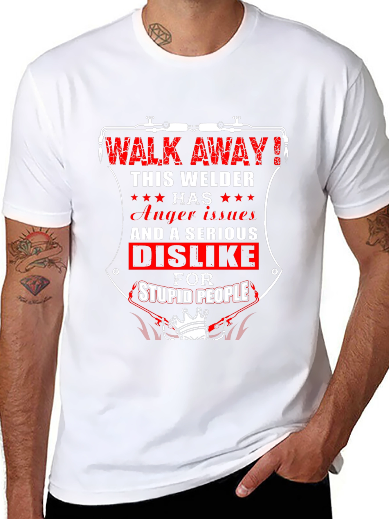 Camiseta Negra: Welder Anger Issues