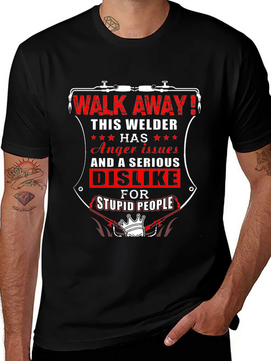 Camiseta Negra: Welder Anger Issues