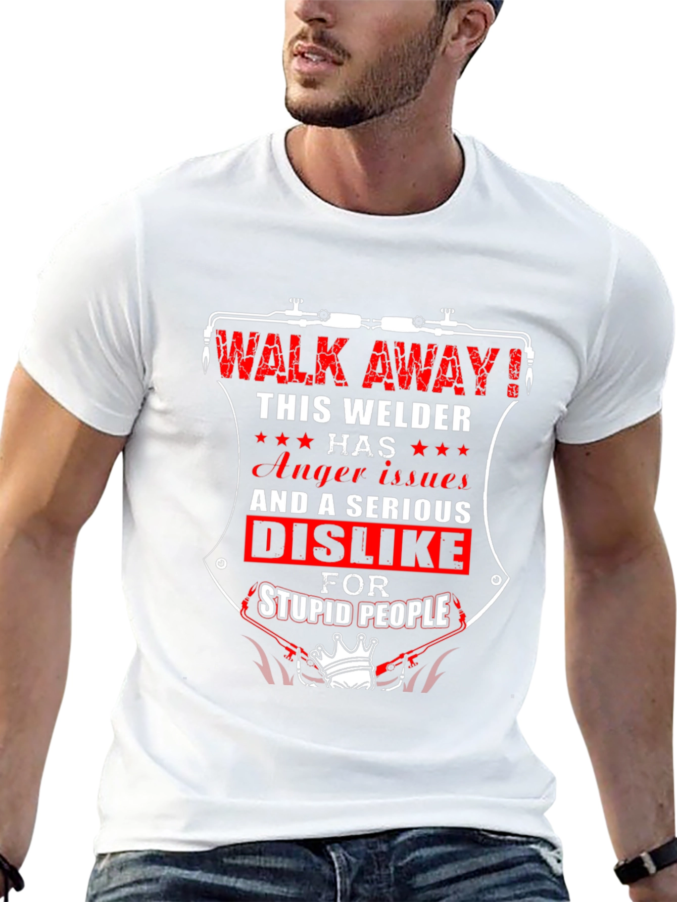 Camiseta Negra: Welder Anger Issues