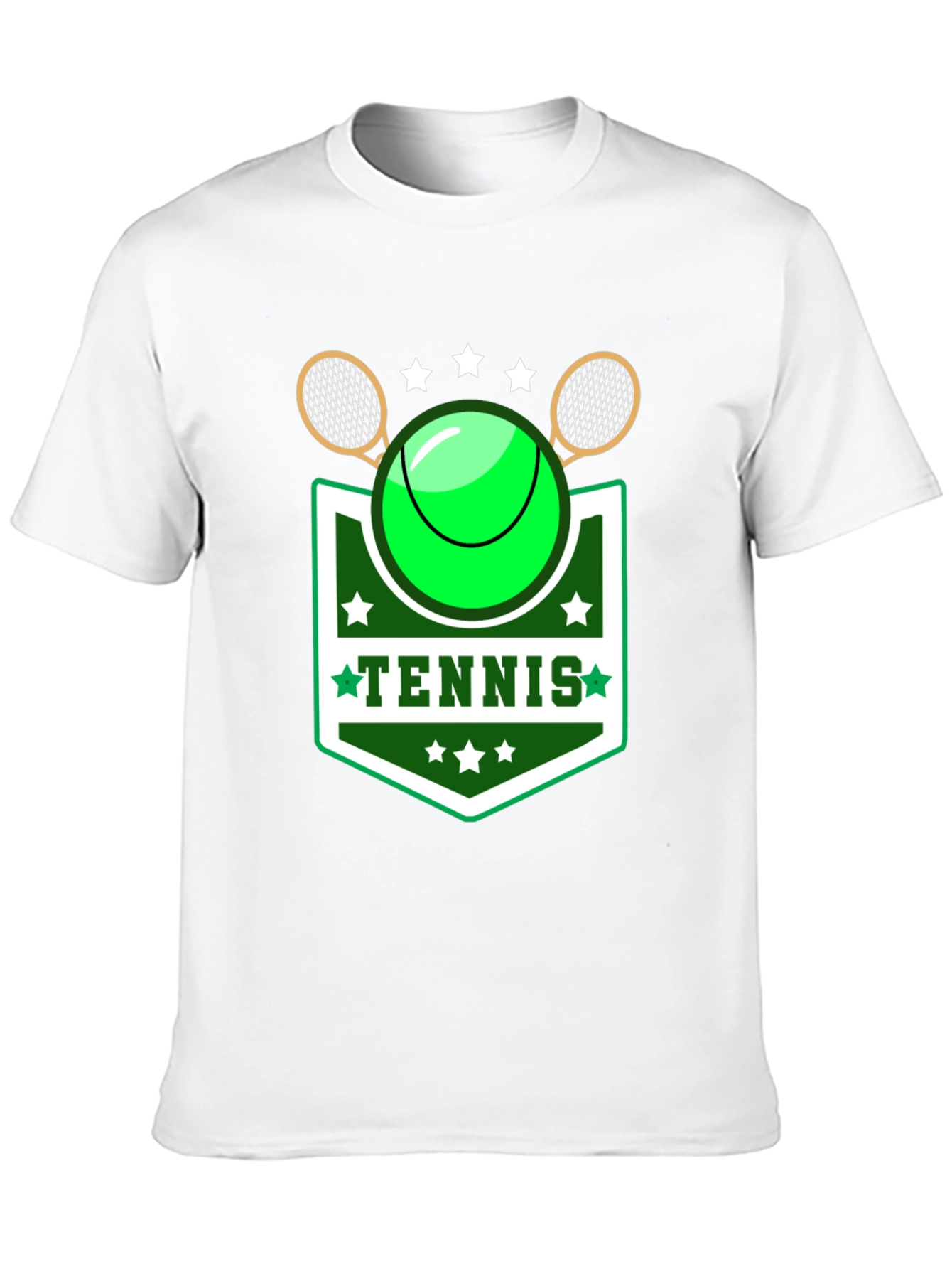 Camiseta Negra Diseño Tenis