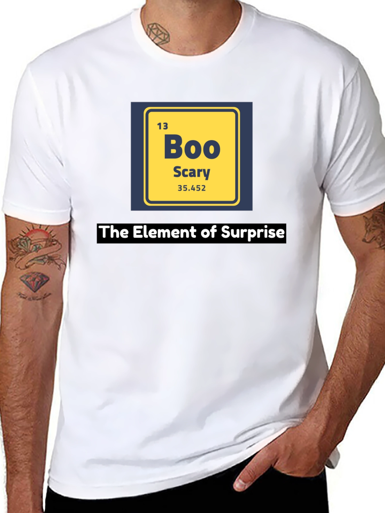 Camiseta Negra Elemento Sorpresa - Boo Scary Halloween