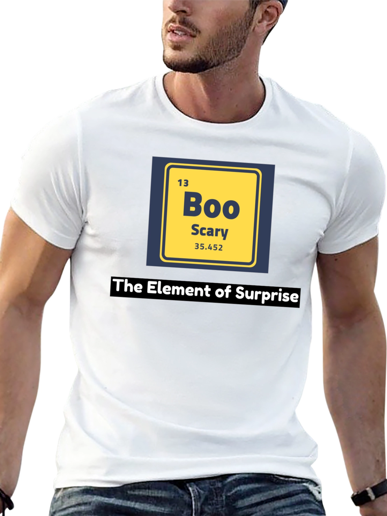 Camiseta Negra Elemento Sorpresa - Boo Scary Halloween