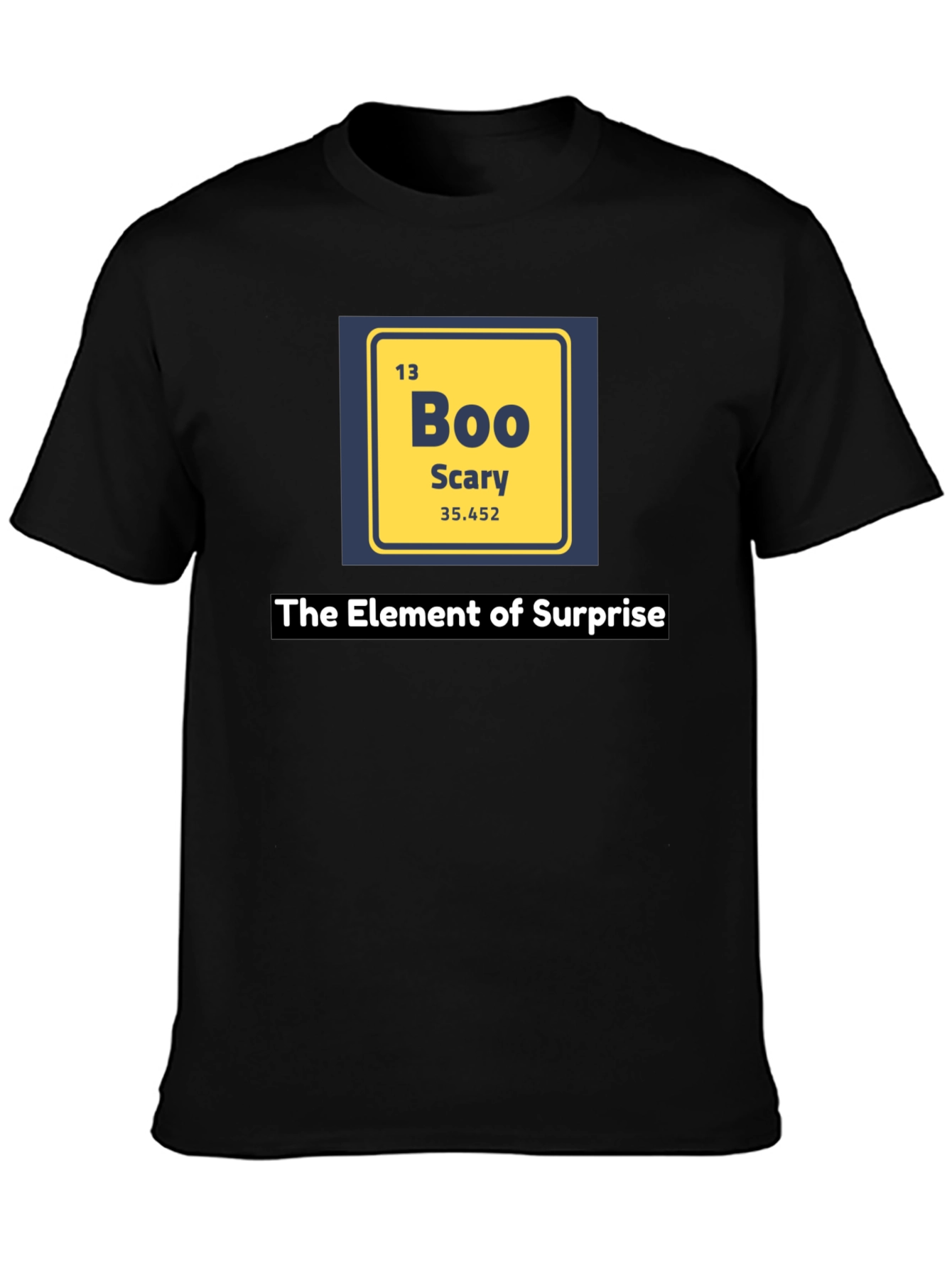 Camiseta Negra Elemento Sorpresa - Boo Scary Halloween