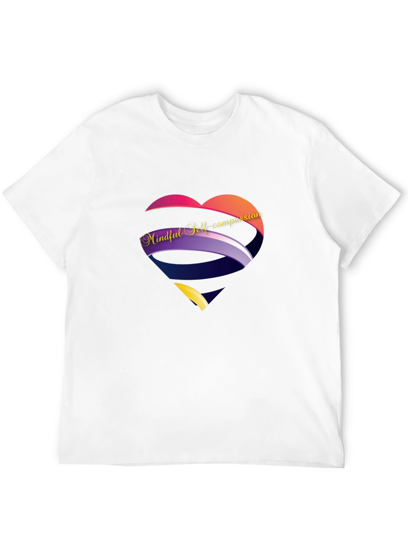 Camiseta Negra Corazón Mindful Self-compassion