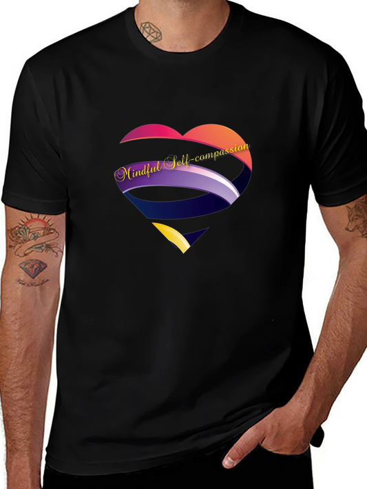 Camiseta Negra Corazón Mindful Self-compassion