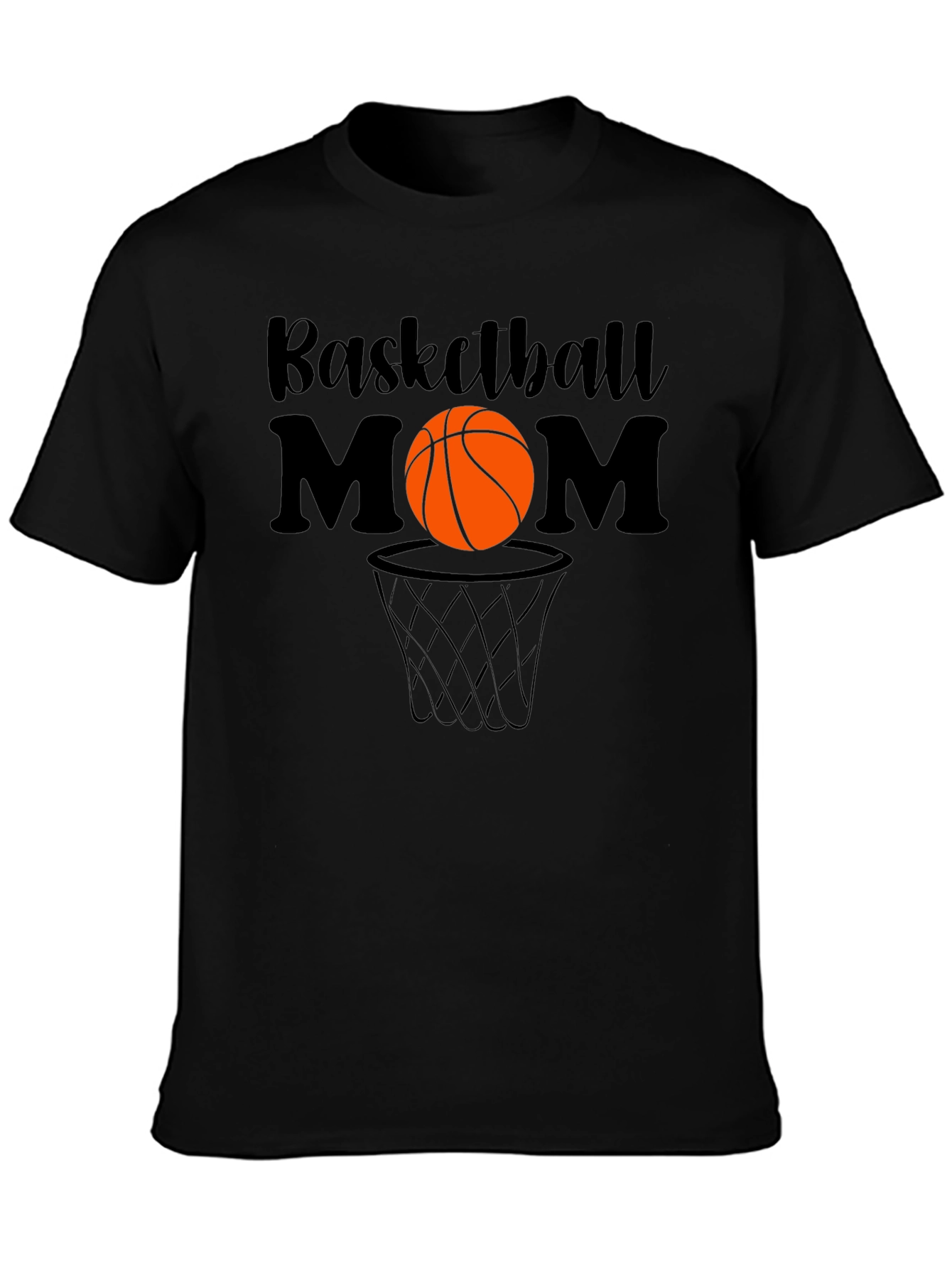 Camiseta Negra Mamá Baloncesto