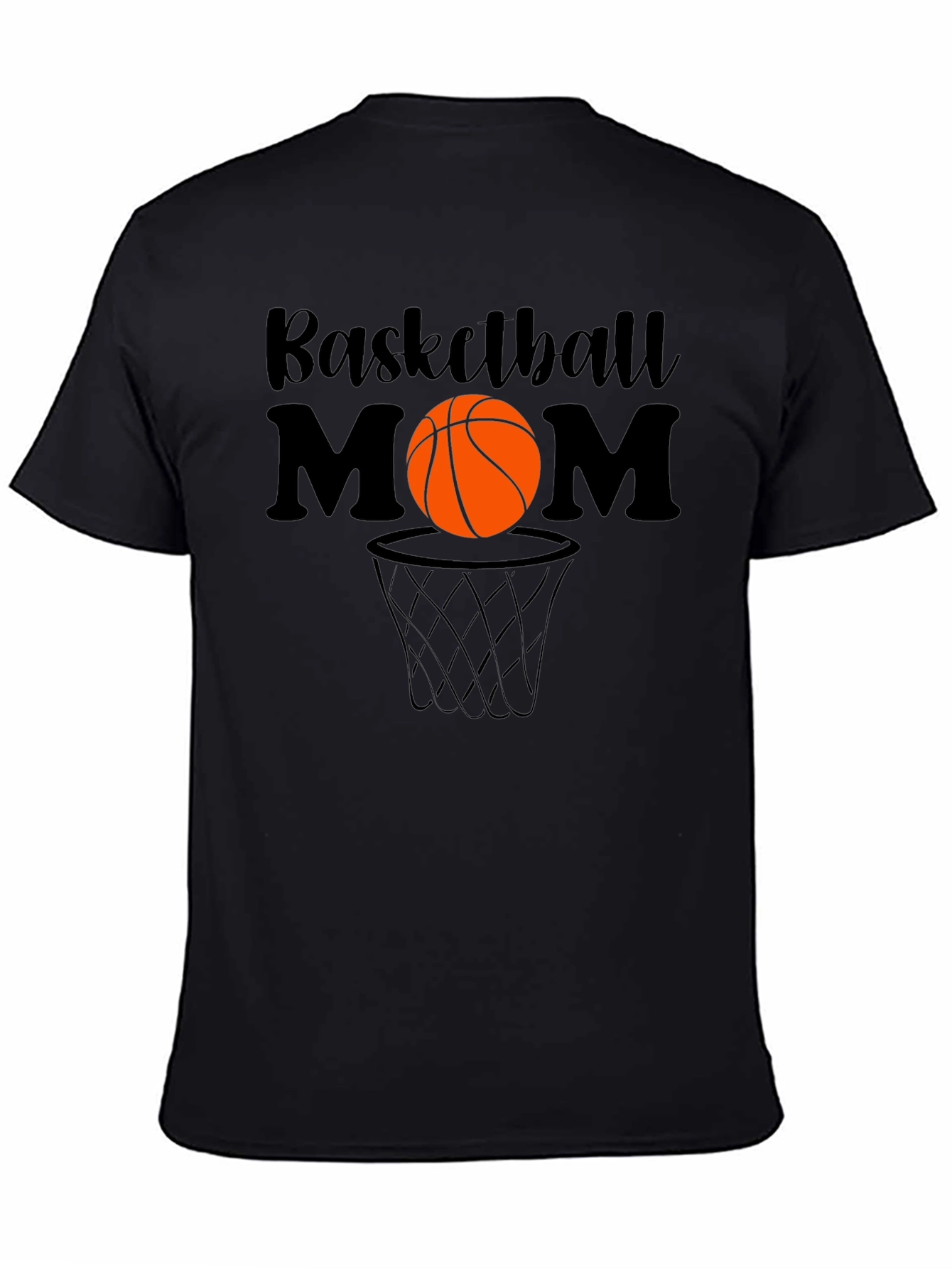 Camiseta Negra Mamá Baloncesto