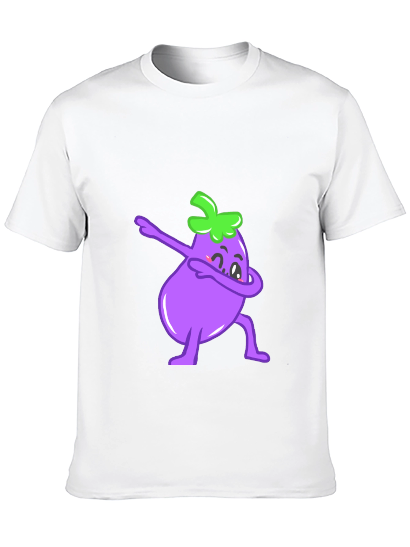 Camiseta Negra con Berenjena Dab