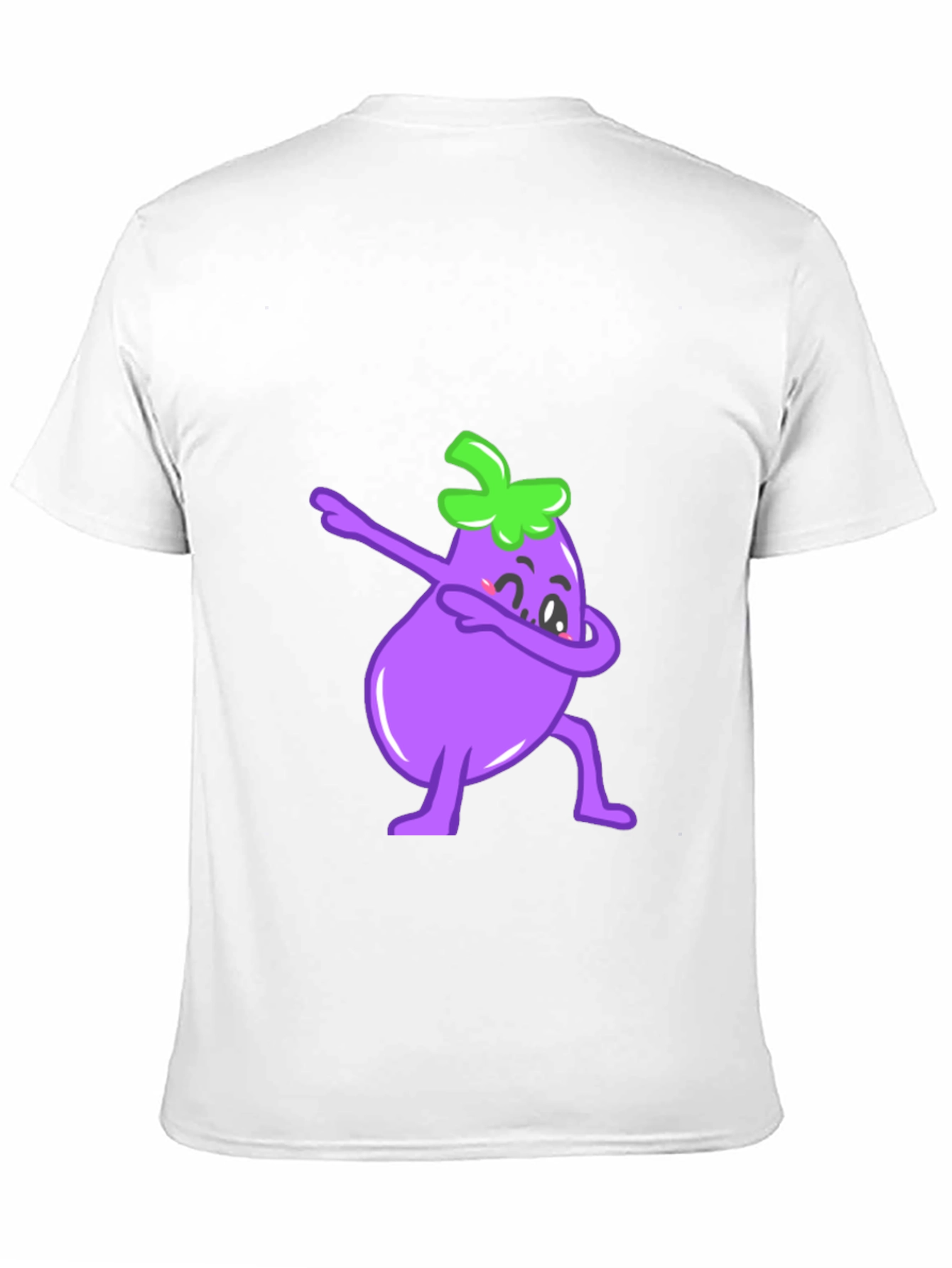 Camiseta Negra con Berenjena Dab