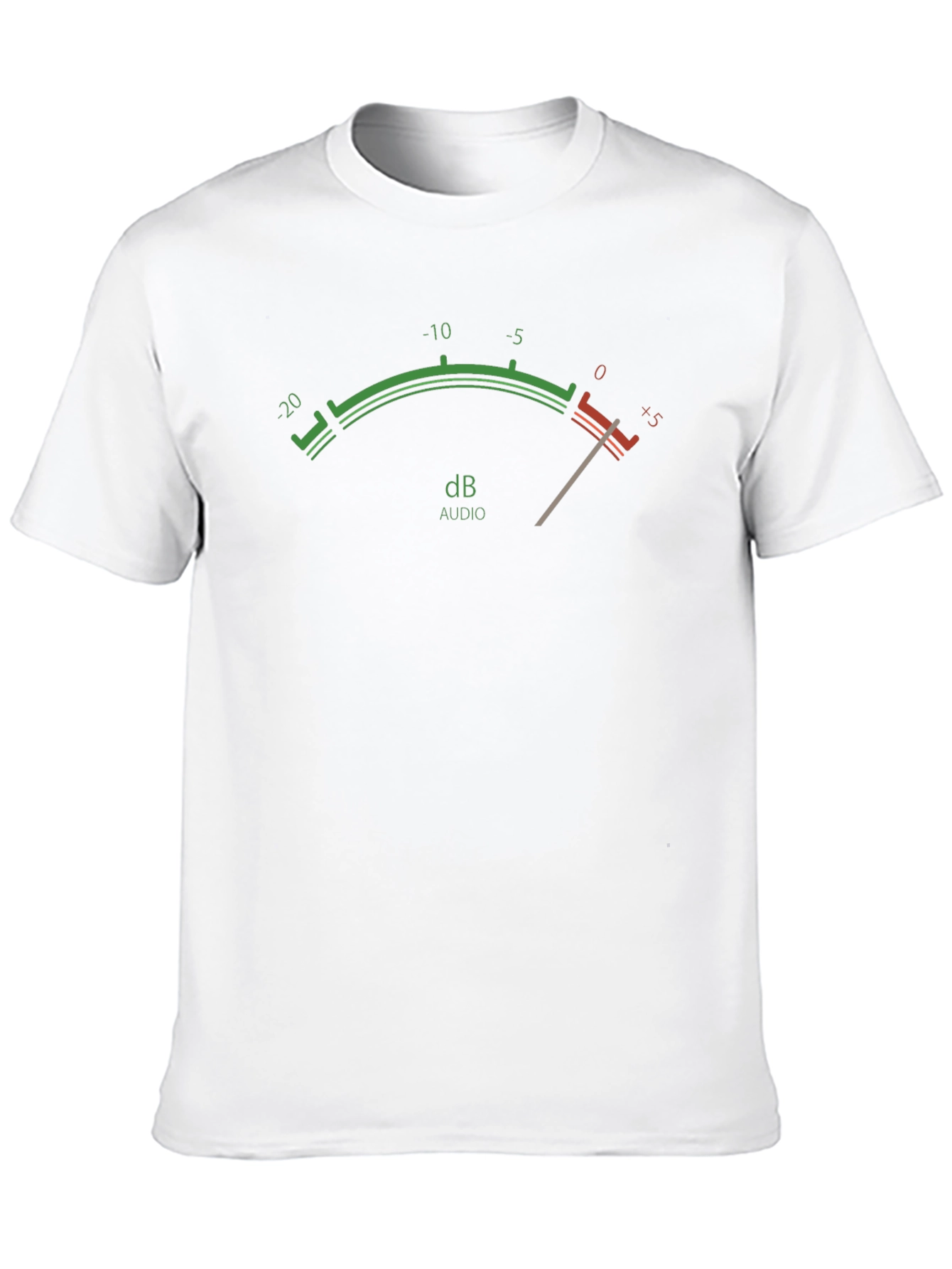 Camiseta Negra con Indicador de Audio dB
