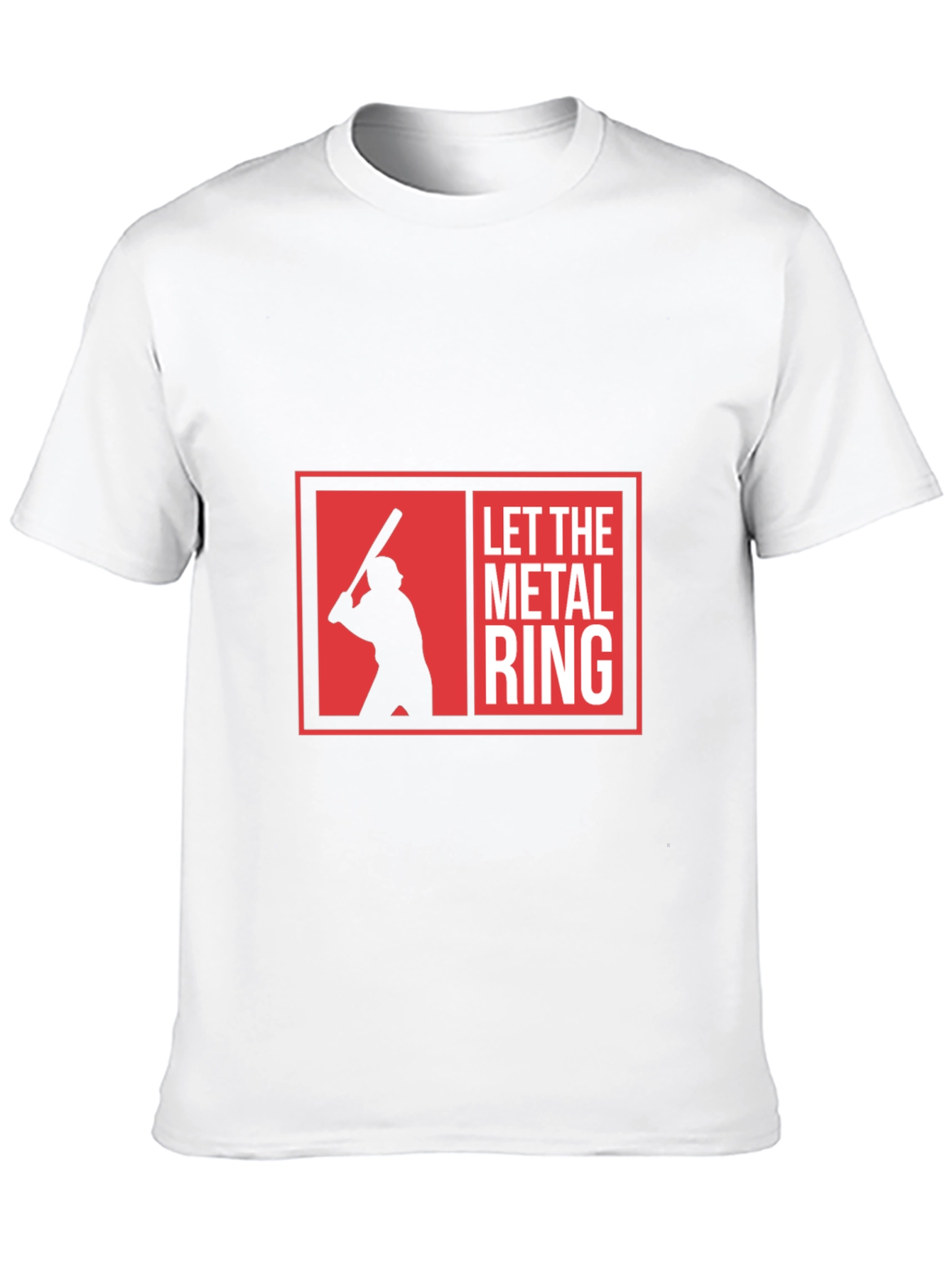 Camiseta Negra Let The Metal Ring Béisbol